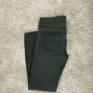 Dark green skinny pants